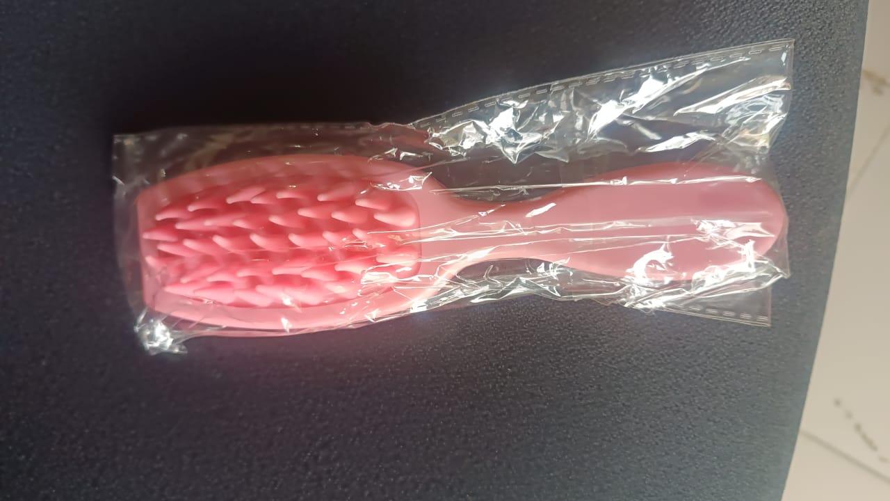 π π Multipurpose Silicone Scalp Massager Shampoo Brush (1 Pc)