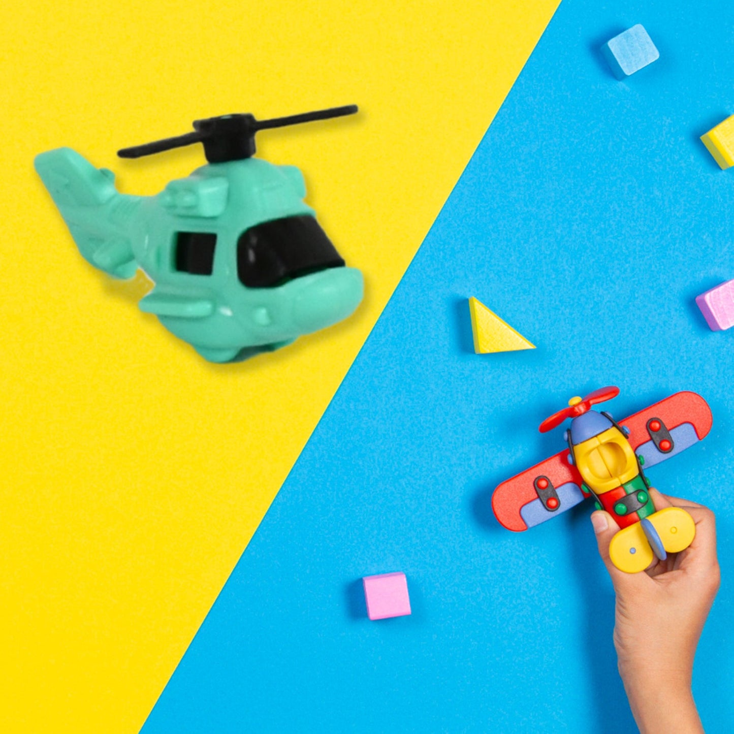 Small DIY Helicopter Toy, Small Kid's Toy, Rotating Tail Wing DIY (30 Pc Set)