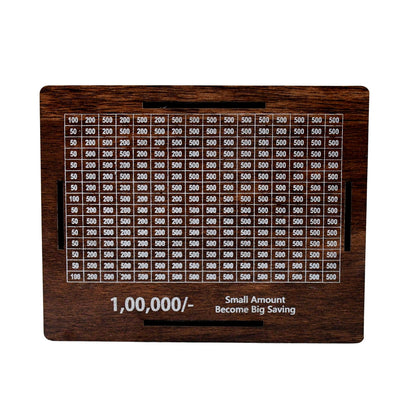 Wooden Money / Piggy Bank, Money Box (1 Pc / Pen Not Included)